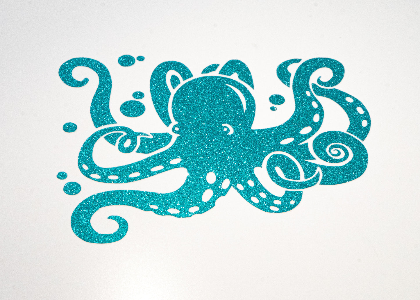 Octopus Glitter Vinyl Sticker decal