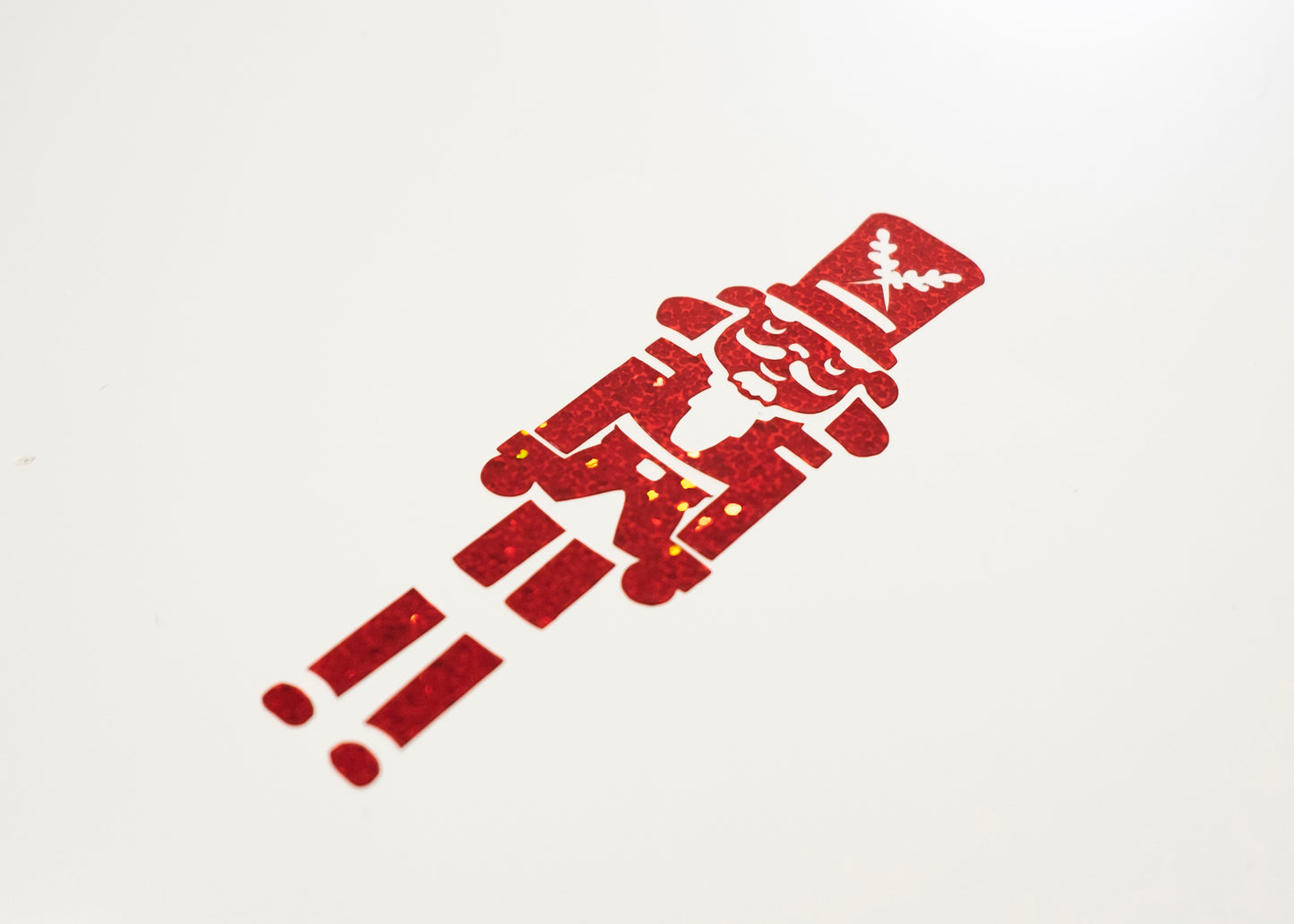 Glitter Nutcracker Vinyl Sticker decal