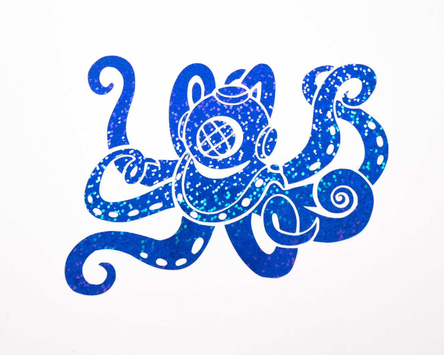 Octopus Glitter Vinyl Sticker decal