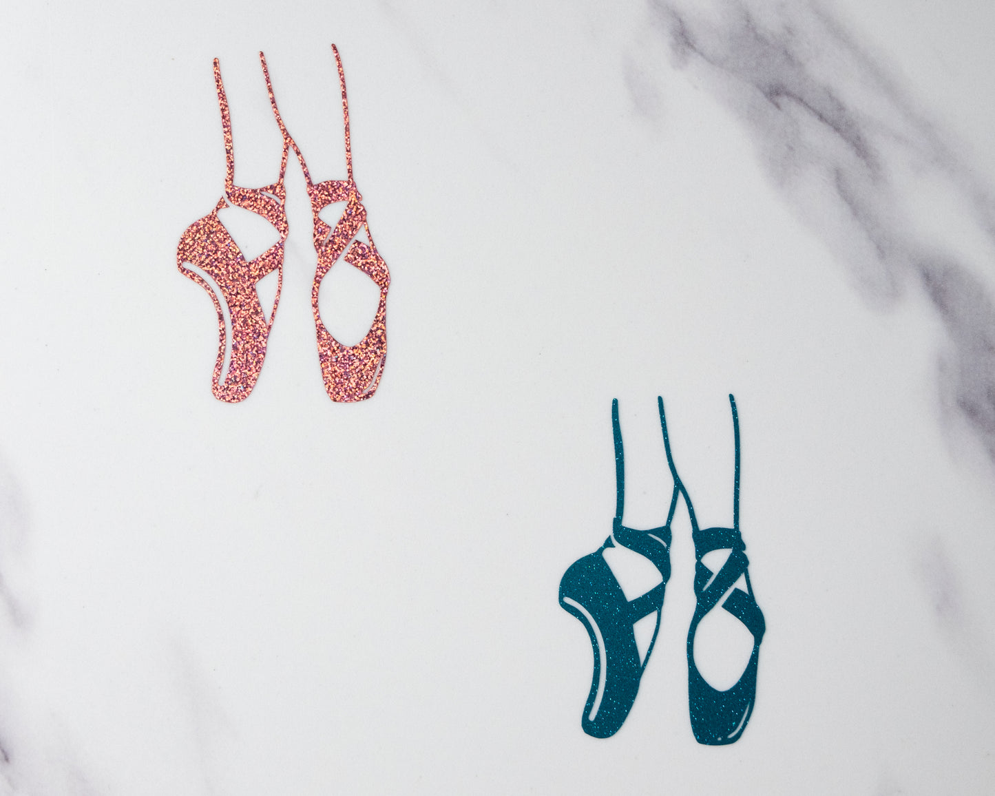 Glitter Ballet shoes Vinyl Sticker Ballerina decal