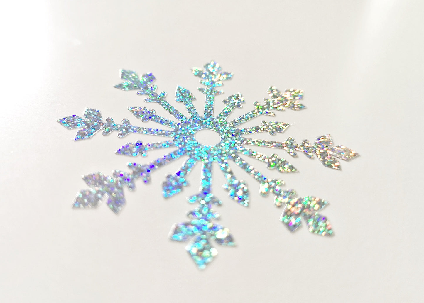 Glitter Snowflake Vinyl Sticker decal