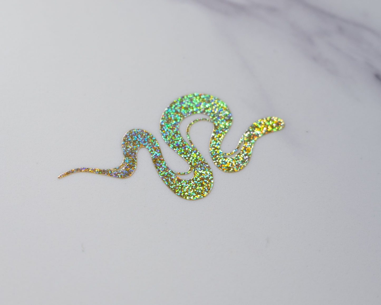 Glitter Snake Vinyl Sticker decal