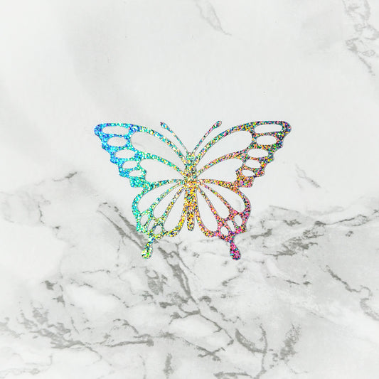 Butterfly Glitter Vinyl Sticker decal