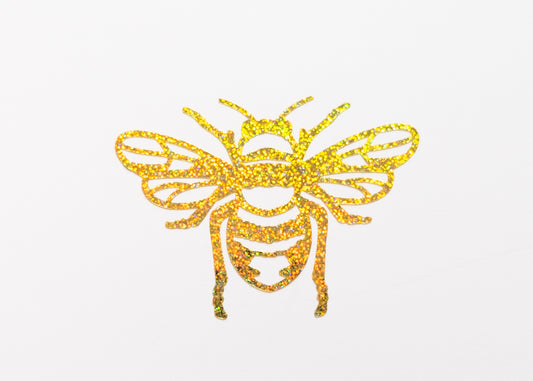 Bee Glitter Vinyl Sticker decal