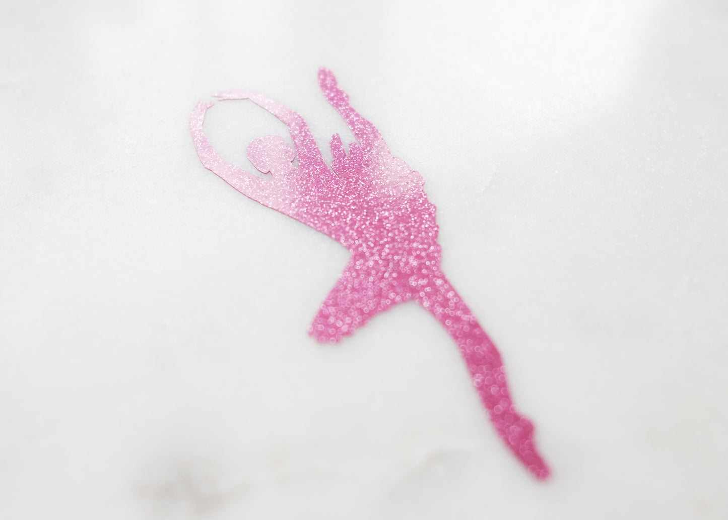 Glitter Ballerina Vinyl Sticker decal