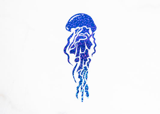 Jellyfish Vinyl Glitter Sticker decal