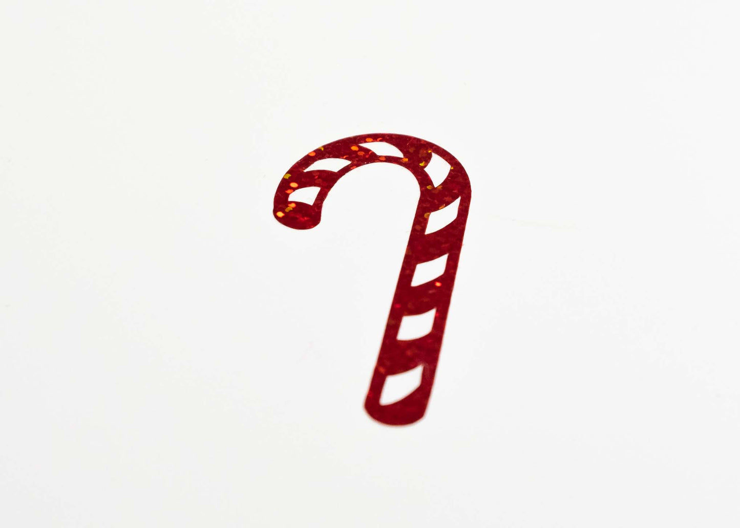 Glitter Candy Cane Vinyl Sticker decal