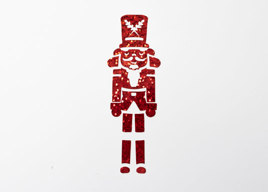 Glitter Nutcracker Vinyl Sticker decal