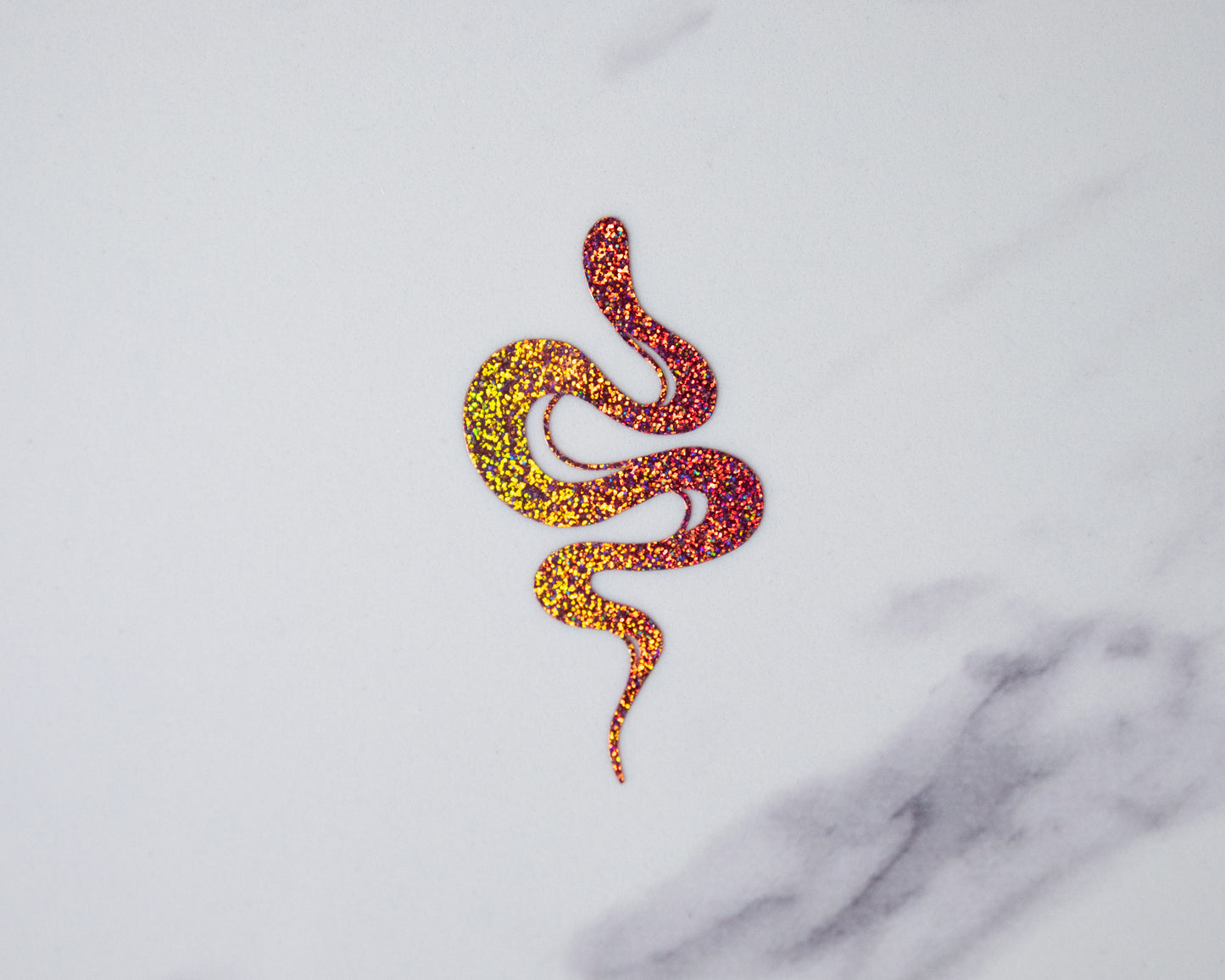 Glitter Snake Vinyl Sticker decal